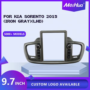 Meihua - Marco para Pantalla de Coche Android de 9.7 Pulgadas, Color Gris Hierro, para KIA <span class=keywords><strong>SORENTO</strong></span> <span class=keywords><strong>2015</strong></span> con Carplay - Product Image 2