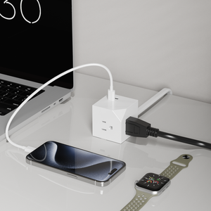Canada đa USB Ổ cắm 5 ft bàn Power Strip Cube nhỏ gọn xách tay bảo vệ quá tải cho ETL/UL/FCC chứng nhận - Product Image 3