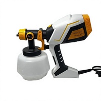 Alat Semprot Cat Listrik HVLP dengan Pistol Semprot Lepas Pasang, Wadah Besar 1000ml, Kontrol Aliran yang Dapat Disesuaikan, DIY 550W untuk Furnitur, Dinding, Mobil