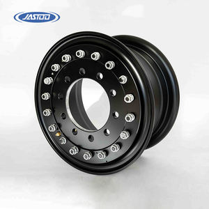 Mattschwarzes Gemälde <span class=keywords><strong>2</strong></span>-teiliges Design-LKW-Leichtmetall rad mit 10 Ösen Felgen der Größe 20x10 Zoll O-Ringe und Bolzen muttern Loch felgen - Product Image 3