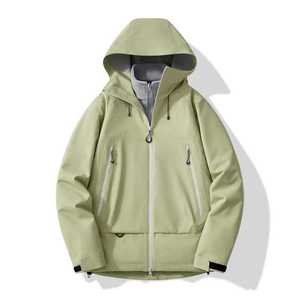 Outdoor Windproof Waterproof Softshell Jacket Unisex Full Sleeve Hooded Breathable Moisture Wicking For Travel Hiking - Product Image 3