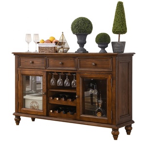Bar Cabinet Wine Brown Dry Bar Wooden Liquor Cabinet Wine Rack Flip Top Storage Hold