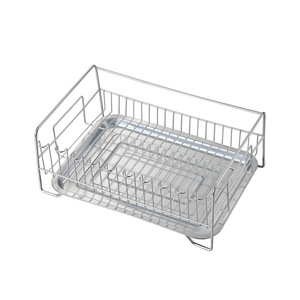 ริปาย ชั้นวางจานสแตนเลส ขนาด L พร้อมถาด ชั้นวางจานแห้งเร็ว ชั้นวางของในครัว รูปทรงสี่เหลี่ยม - Product Image 2