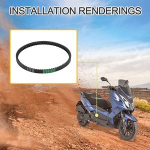 GOOFIT Pièces de rechange pour motos 818-19.7-30 <span class=keywords><strong>Courroie</strong></span> d'entraînement de remplacement pour scooter, cyclomoteur, VTT, Dirt Pit Bike - Product Image 6