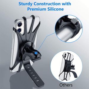Support de téléphone pour vélo avec sangles en caoutchouc réglables, support de téléphone pour smartphone, fixation pour vélo - Product Image 3