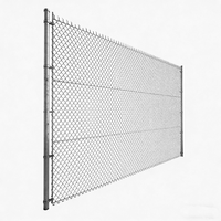 Clôture à mailles losangées 25x25mm, fil de 1,5mm, durable, hauteur 1,2m, pour élevage, largeur 9m, poteaux ronds en acier au carbone