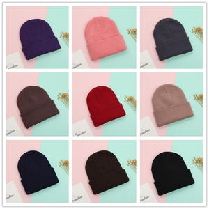 بيع بالجملة مخصص الشتاء نمط صلب الاكريليك قبعة قبعة دافئة مريحة للأطفال الصغار الأطفال الباردة - Product Image 3
