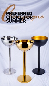 Soporte de cubo de barra de acero inoxidable de lujo, cuenco de hielo grande de 12L para vino, cerveza, Enfriador de botellas, hielo de fiesta de oro rosa - Product Image 6