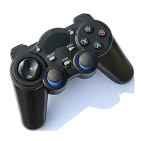 Control Inalámbrico 2.4G para Gamepad con Motor de Vibración y Convertidor OTG para Tablet, Smart TV Box