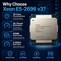 Procesador de Servidor Intel Xeon E5-2696 V3 SR1XK, 18 Núcleos, 36 Subprocesos, 2.3GHz, 45MB de Caché, 145W, LGA2011-3