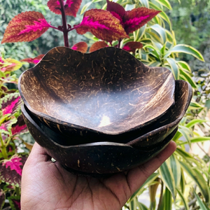 Últimos Cuencos para Servir de Coco con Forma Geométrica Pulida y Ecológicos para Venta al por Mayor con Producto Indio de Alta Calidad - Product Image 1