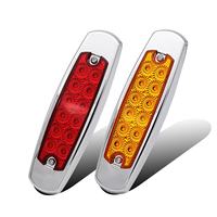 Nouveau feu latéral LED 12V 24V en acier inoxydable pour semi-remorque, blanc/jaune/rouge/bleu/vert