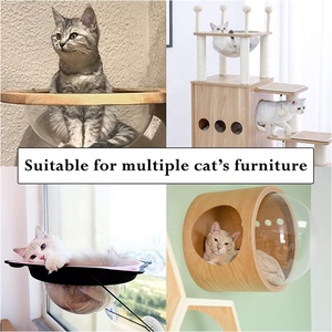 Ổ Bằng Nhựa <span class=keywords><strong>Acrylic</strong></span> Để Đựng Giường Cho Mèo, Võng Cho Mèo, Cửa Sổ Gắn Trần Nhà, Khoang Chứa Máy Ảnh Trong Suốt Thay Thế/Camera Vòm Trong Suốt, Giường Đồ Chơi Cho Mèo - Product Image 5