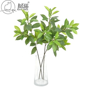 Branche de <span class=keywords><strong>laurier</strong></span> artificielle réaliste, feuilles vertes brillantes pour arrangements floraux - Product Image 5