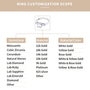 Cheap Competitive Price Moissanite Ring Silver,custom 2 Carat 5 <b>Cushion</b> 925 Silver Ring with Moissanite Diamond - Product Image 5