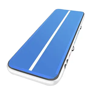 3M 4M 5M 6M Hoge Kwaliteit Opblaasbare Gymnastiekuitrusting Mat Pvc En Druppel Steek Stof Opvouwbare Gymnastiekmatten Fabrieksverkoop