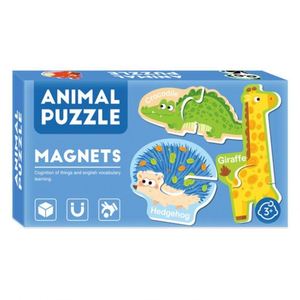 Zoo Magnetic <b>Puzzle</b> Farm Animals Recognize Shape 30Pcs Paper Magnet Fridge Refrigerator for Boys Girls Kids - Product Image 6