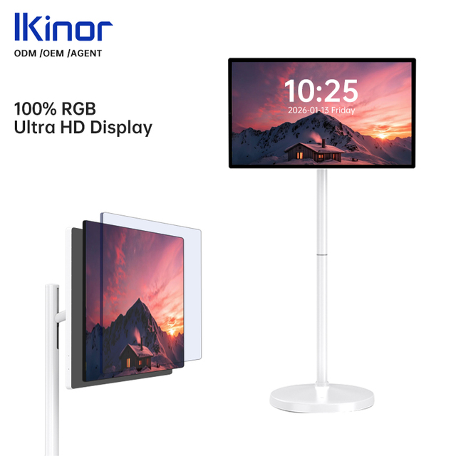 24-Inch Android  Smart Portable TV with Touch Screen 128GB 8-Core CPU 13MP Camera & Built-In Battery