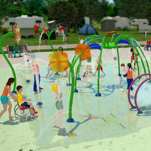Zone <span class=keywords><strong>aquatique</strong></span> de jeux d'eau pour aire de jeux extérieure, fontaine à jet d'eau carrée pour <span class=keywords><strong>camping</strong></span> familial - Product Image 3