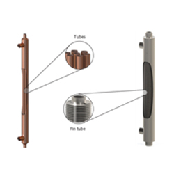 Échangeur de chaleur à ailettes latérales avec pompe et moteur pour la récupération de chaleur des eaux usées de douche, en acier inoxydable, économie d'énergie - Product Image 4