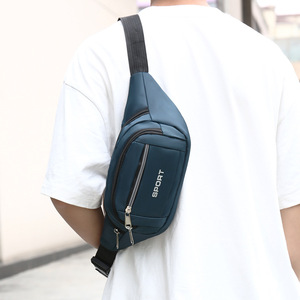 Men's Waist <b>Bag</b> Large Capacity Nylon Sport Chest <b>Bag</b> For Everyday Outfits Crossbody Phone <b>Bag</b> - Product Image 2
