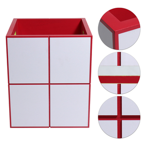 Caisses en bois FSC&BSCI avec poignées, boîtes de rangement rustiques emboîtables, paniers <span class=keywords><strong>d</strong></span>écoratifs en bois - Product Image 4