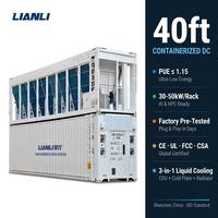 Centre de données conteneurisé à refroidissement liquide de 40 pieds, PUE ≤1.15 |   Rack de serveur HPC IA haute densité |   Plaque froide modulaire préfabriquée CDU DC