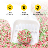 Litière pour chat en tofu en vrac, agglomération rapide, jetable aux toilettes, faible dispersion, granulés de 2 mm, 4L 8L, OEM ODM disponibles