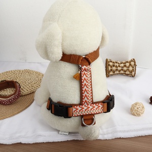 プレミアムトライバルメキシカンパターン襟リーシュセット調節可能コンフォートBoho犬ハーネス中大型子犬アウトドアウォーキング - Product Image 3