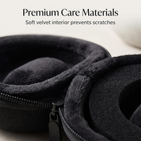 Étui de montre intelligente en EVA imperméable avec logo personnalisé, pochette zippée, sac de rangement semi-rigide portable pour les voyages en extérieur, montres intelligentes