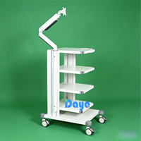 Chariot médical, chariot d'équipement hospitalier, chariot mobile d'endoscopie pour caméra, moniteur et source de lumière