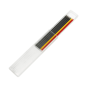 Recharges de crayons de charpentier Tesmo, mine de graphite ronde de 2,8 mm, lot de 6, fabriquées en Corée du Sud pour le marquage dans le travail du bois et l'installation - Product Image 2