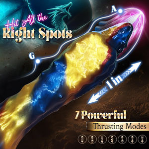 7 थ्रस्टिंग डिल्डो सेक्स खिलौने वाइब्रेटर, 7 थ्रस्टिंग और कंपन के साथ, 9.5 "विशाल मोटे डिल्डो गुदा खिलौने सक्शन कप यथार्थवादी डिल्डो - Product Image 4