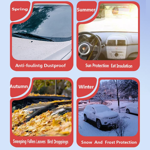 Housse de protection extérieure imperméable pour <span class=keywords><strong>pare</strong></span>-<span class=keywords><strong>brise</strong></span> de voiture en film d'<span class=keywords><strong>aluminium</strong></span>, anti-neige, anti-givre, anti-soleil pour véhicules - Product Image 3