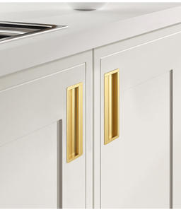 Tirador de puerta de armario de aleación de aluminio negro minimalista moderno directo de fábrica tirador de cajón extendido - Product Image 3