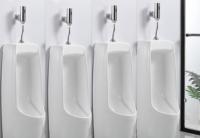 Vanne de chasse d'eau pour urinoir à capteur économe en énergie avec technologie de détection, sans alimentation électrique externe requise