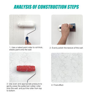 Pincel <span class=keywords><strong>de</strong></span> rodillo <span class=keywords><strong>de</strong></span> pintura <span class=keywords><strong>de</strong></span> goma suave con flores en relieve <span class=keywords><strong>de</strong></span> 7 pulgadas <span class=keywords><strong>para</strong></span> decoración <span class=keywords><strong>de</strong></span> bricolaje y paredes <span class=keywords><strong>para</strong></span> uso industrial - Product Image 4