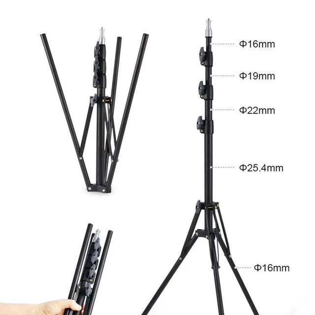 Professional Camera Tripod with LED Lamp for Product Photography and Amazon Listing