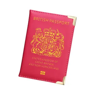 Bagsplaza设计师批发护照夹复古家庭旅行Pu皮革护照夹封面钱包射频识别阻挡