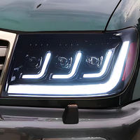 Pour Toyota Land Cruiser 100 LC100 1998-2007 : Système d'éclairage avant de voiture avec projecteur, mise à niveau des phares