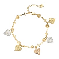 JML bijoux de mode pour femmes avec éléphant, décoration en or trois couleurs, breloque croisée, accessoires de bracelet pour dames