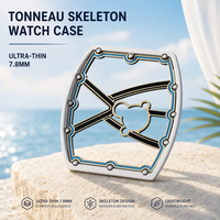 Montre mécanique NTPT en fibre de carbone à squelette creux 6702, best-seller, miroir saphir, haute qualité, ultra-fine pour homme, 7,8 mm