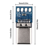 Module de charge rapide PD/QC USB DC-DC UPS 5V Type-C, alimentation, batterie externe, carte de charge rapide, boost DC-DC