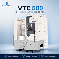 Torno CNC Vertical Pequeño Personalizable VTC500 con Control de Precisión