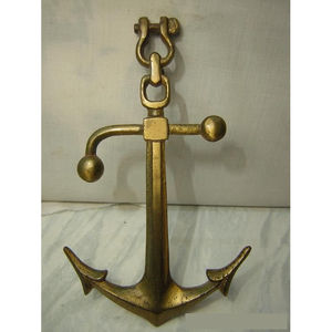 Reasonable Prices <b>Nautical</b> Anchor with Golden Finished Metal Crafted Antique Style Hand Crafted Anchor For <b>Decoration</b> Uses - Product Image 1