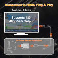 Adaptador BitFunx Mini WII HD para Nintendo Wii NTSC/PAL, Consola de Juegos Retro, Compatible con Entrada de Componente, Salida HD, Plug and Play