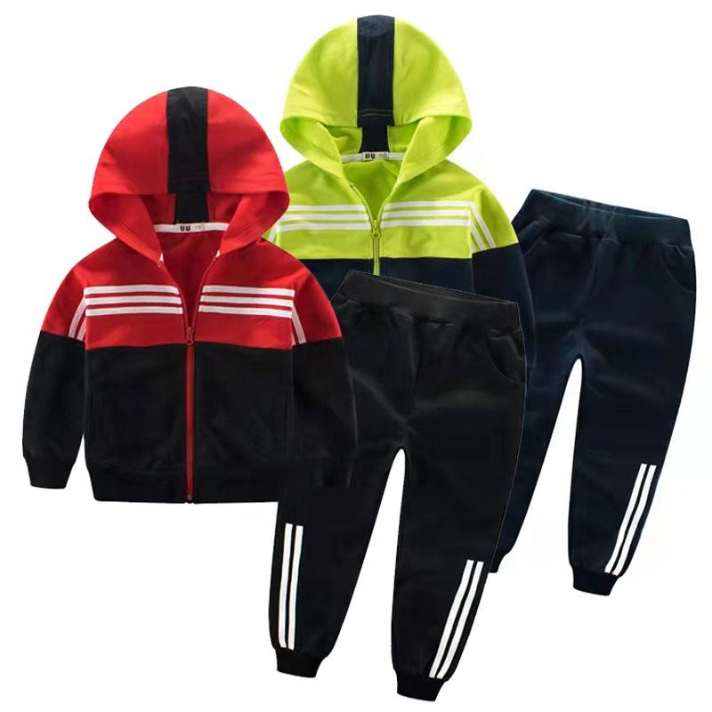 10 12 Year Age Old Fall Teenage Clothes Teen Boys Clothing Jogger  Set Zip up 100% Cotton Tracksuit Sweat Kids Track Suit