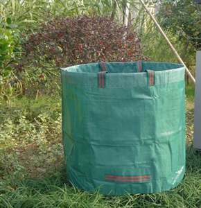 Sac de jardin pliable de 1 gallon avec fond rigide, logo personnalisé, sac à feuilles pour tondeuse à gazon robuste - Product Image 3