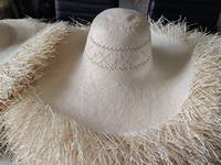 ND426 Corps de chapeau en paille américain, style croisé 1X1, 5bu, Corps de chapeau en papier japonais, Matériau pour chapeau en papier Toyo, Chapeau de cowboy en paille 5bu