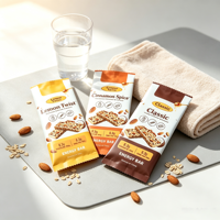 Bolsa de Embalaje con Sellado Posterior Impresa Digitalmente Personalizada de 30g 50g 100g para Barras de Nueces, Chocolate, Proteínas y Energía